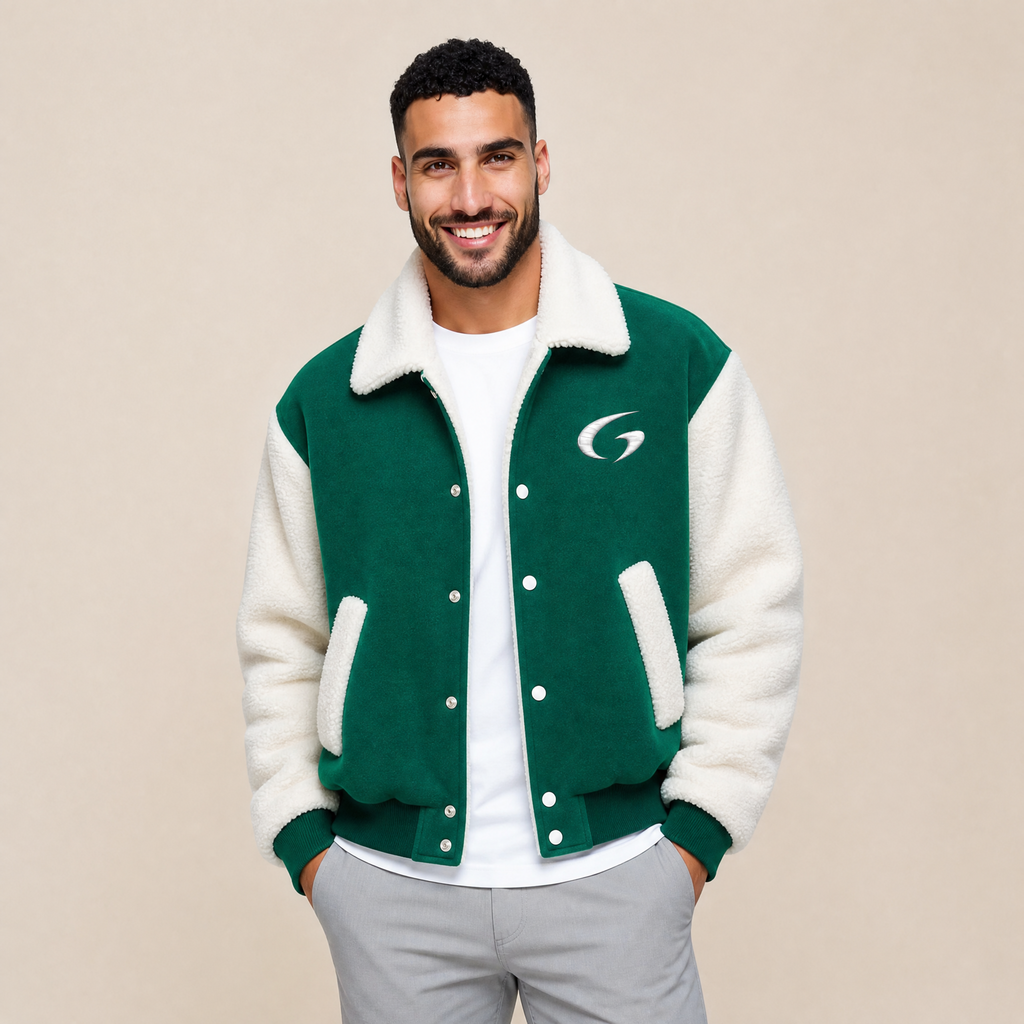 Varsity Sherpa Jacket