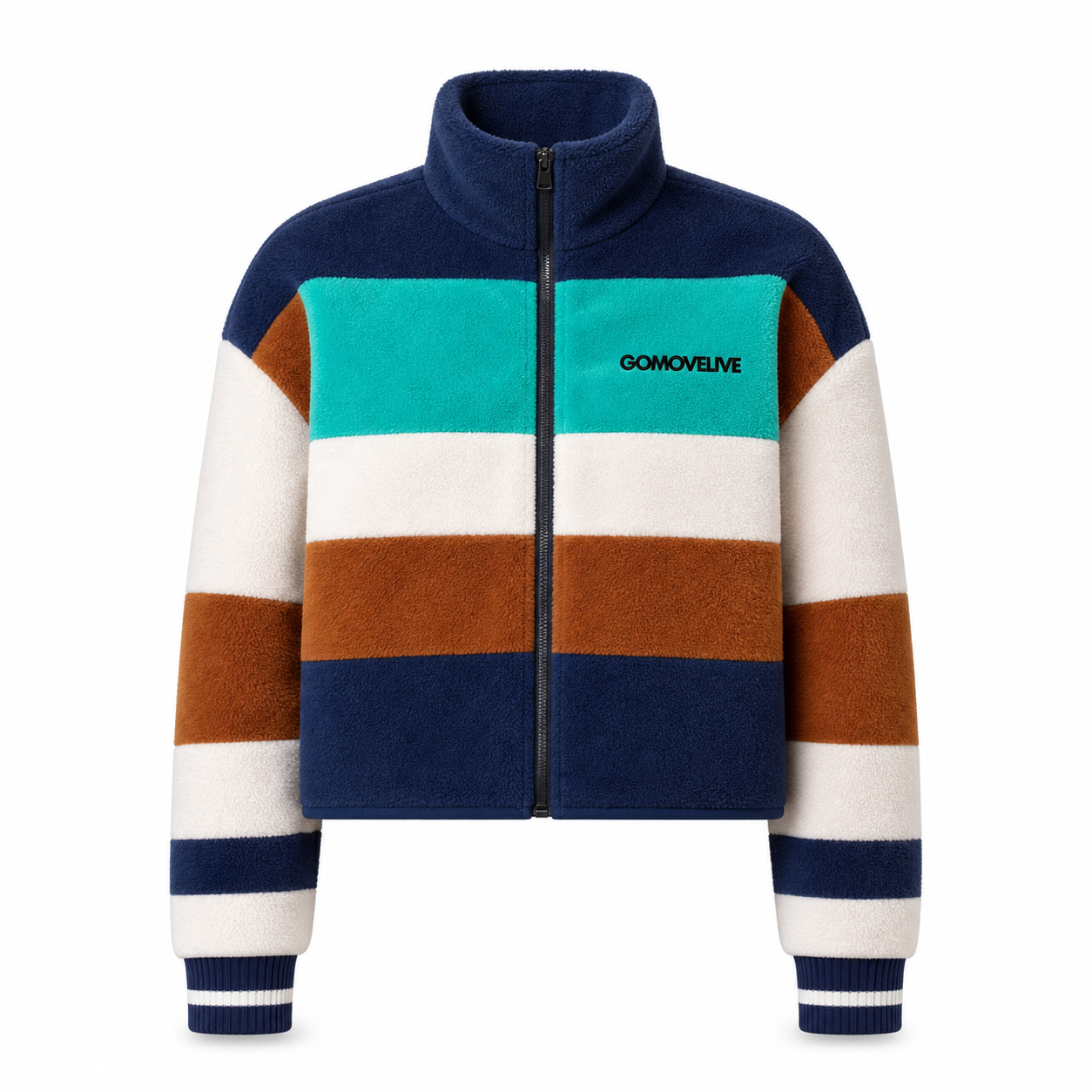 The Retro Stripe Fleece Jacket: Energy and Color for Every Adventure