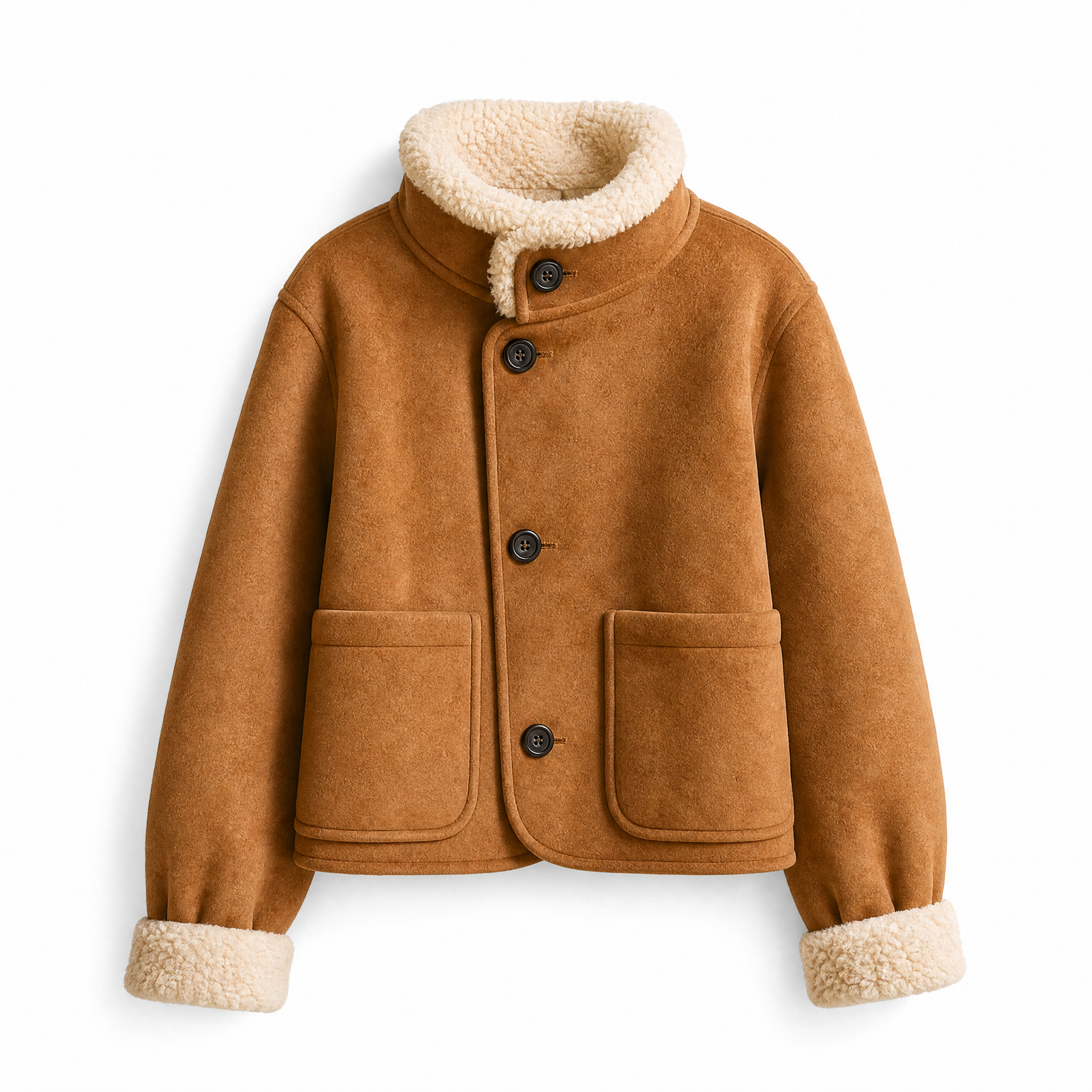 “Nordline Terra” – Tailored Shearling in Suede