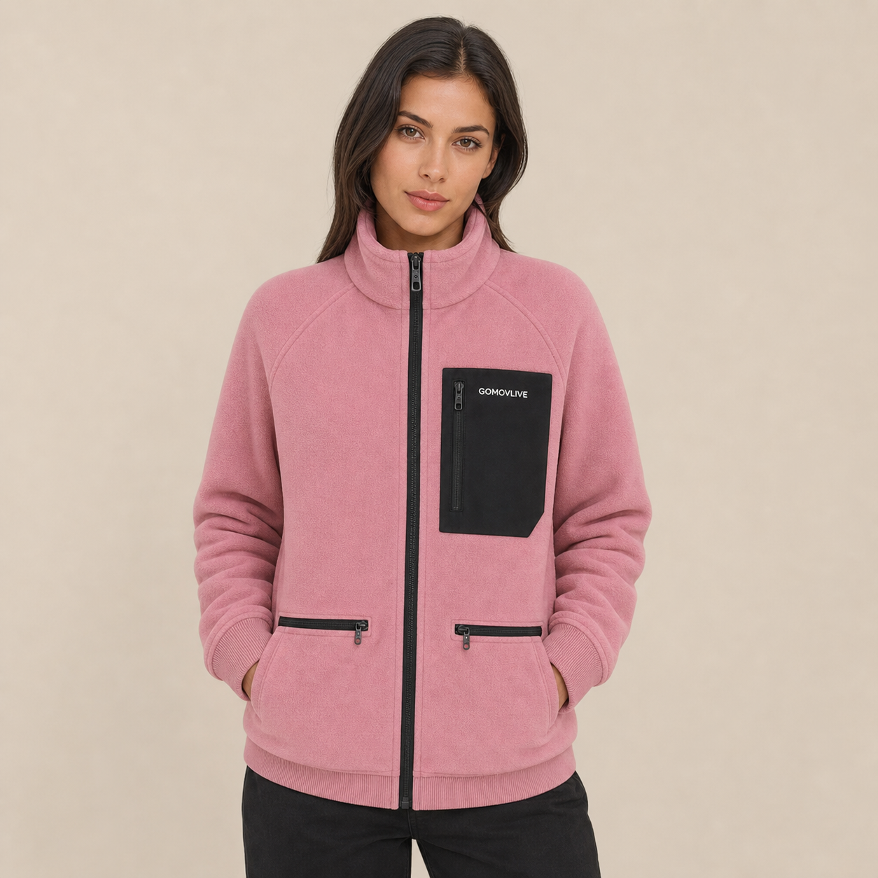 "Pink Explorer" Jacket: Snug Warmth and Distinctive Style