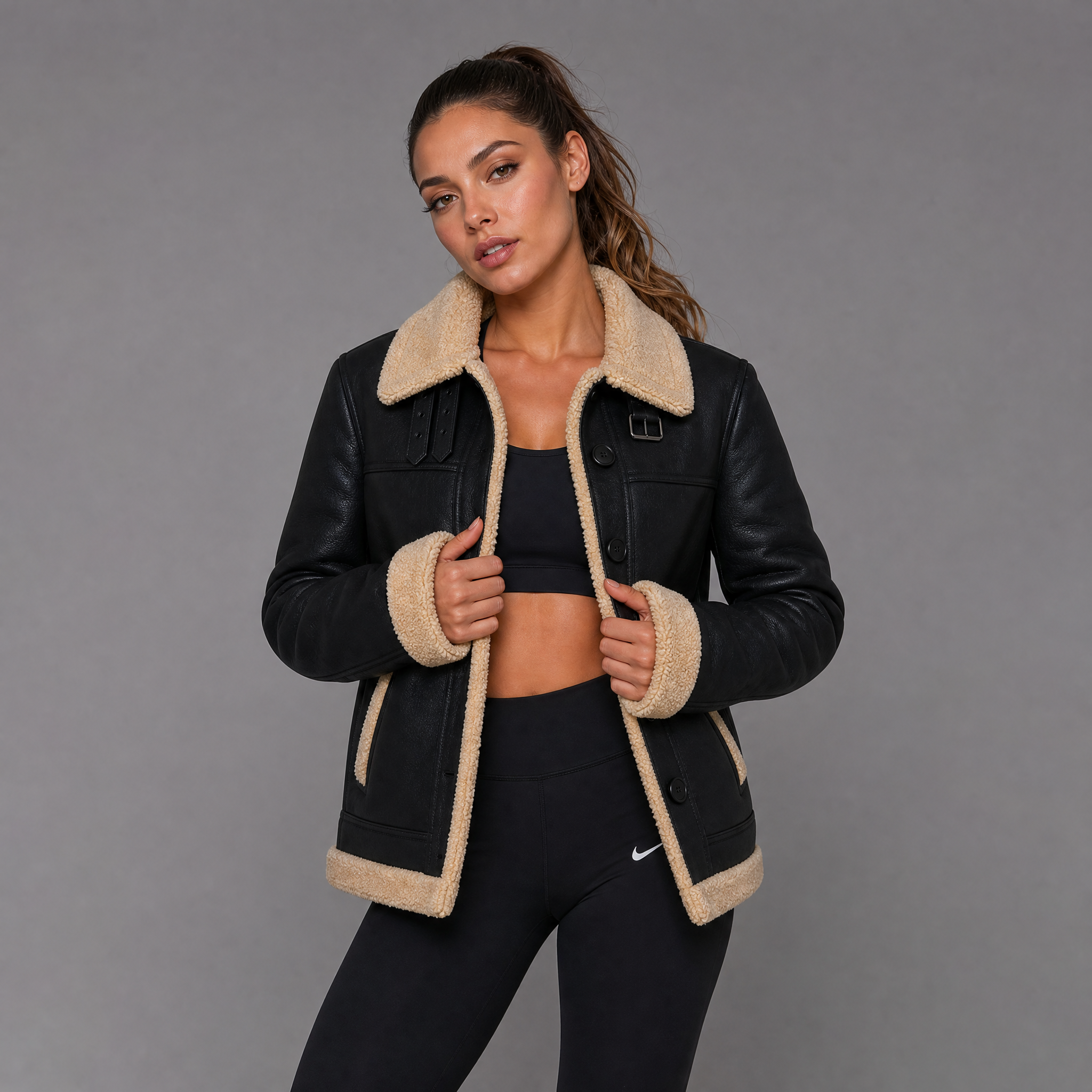 Frostline Belted – Technical sheepskin with tailored construction