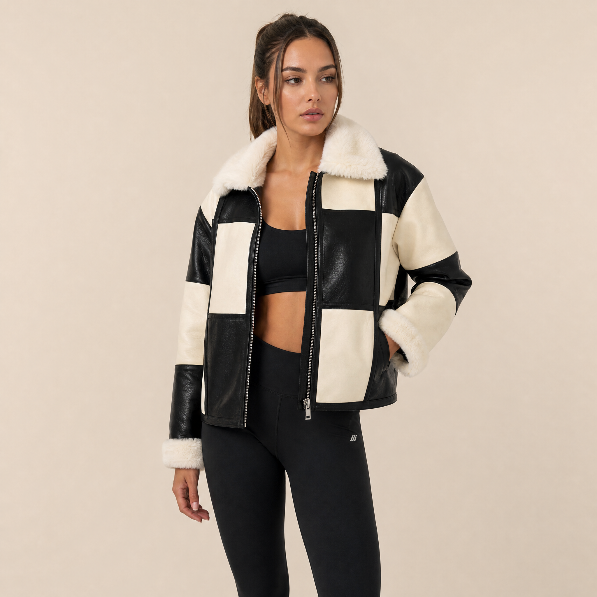 Aviator Couture – Lambskin &amp; Regenerated Cashmere Flight Jacket