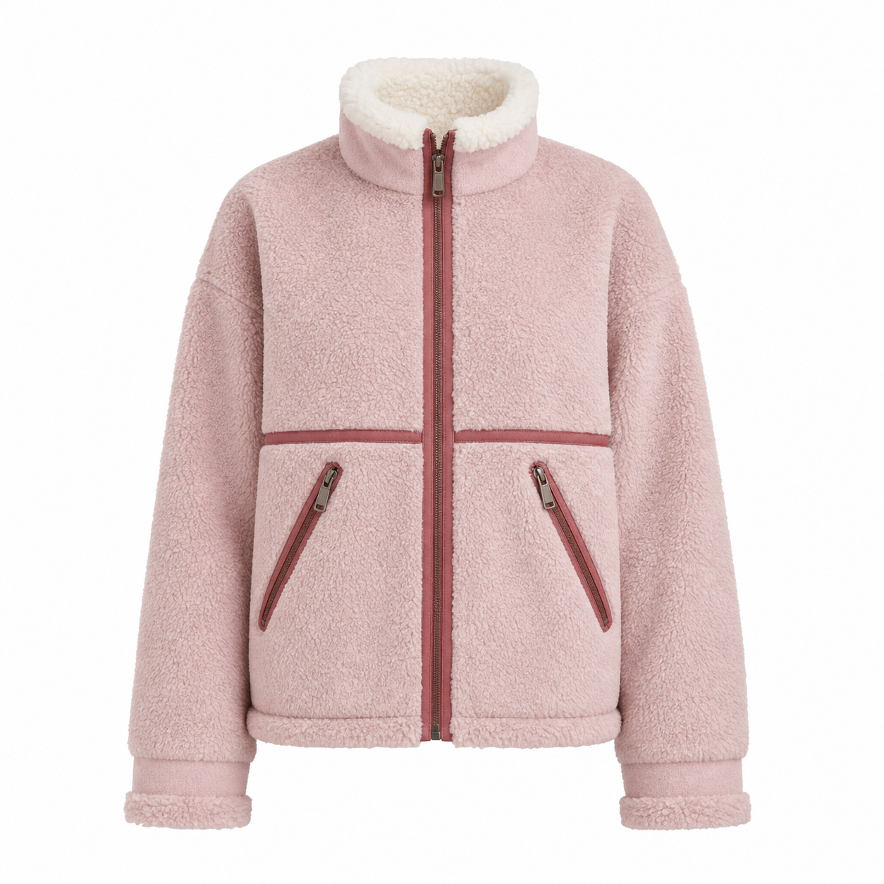 Soft Hug: The "Cloud Rosé" Jacket