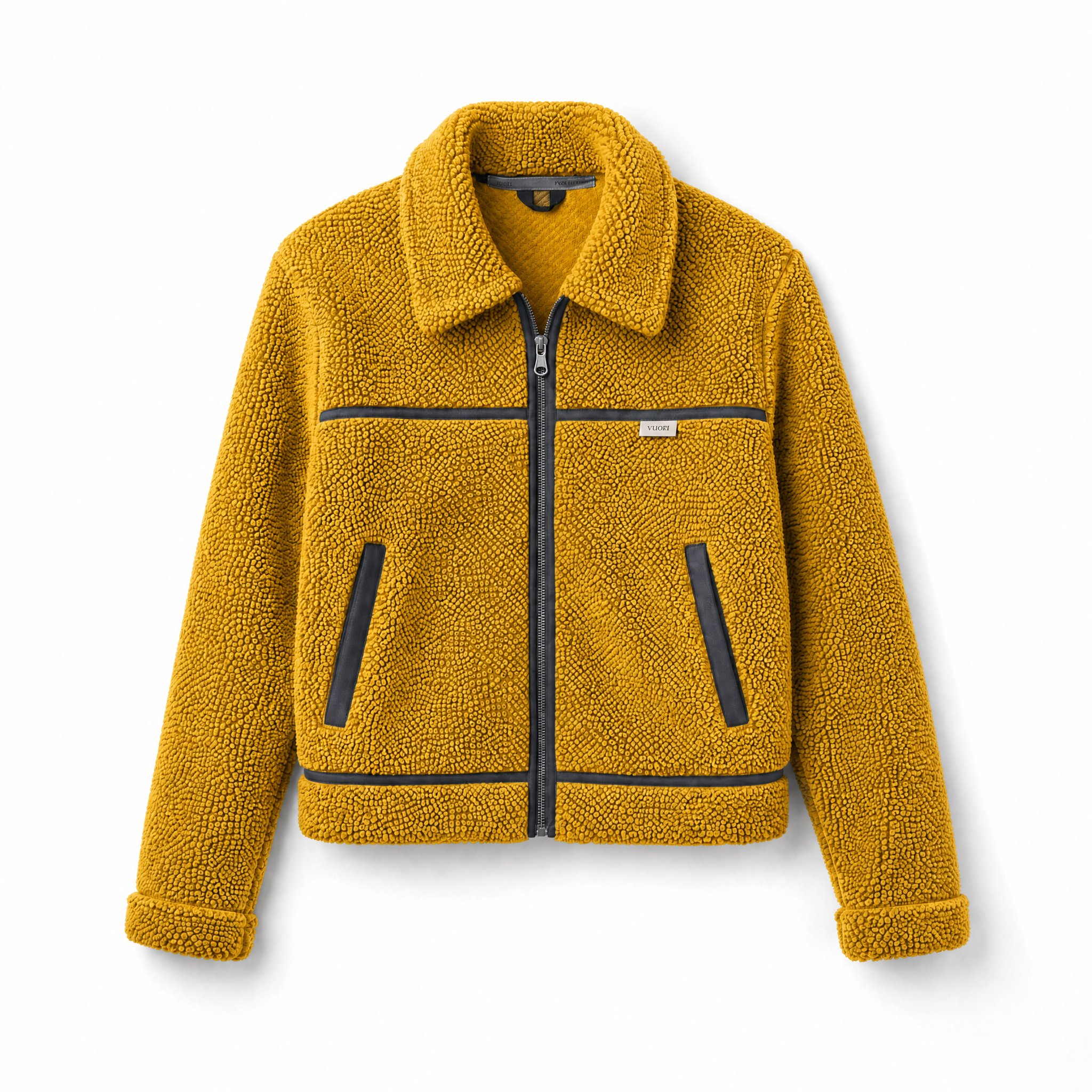 ActiveCozy – Technical Teddy Mustard Jacket