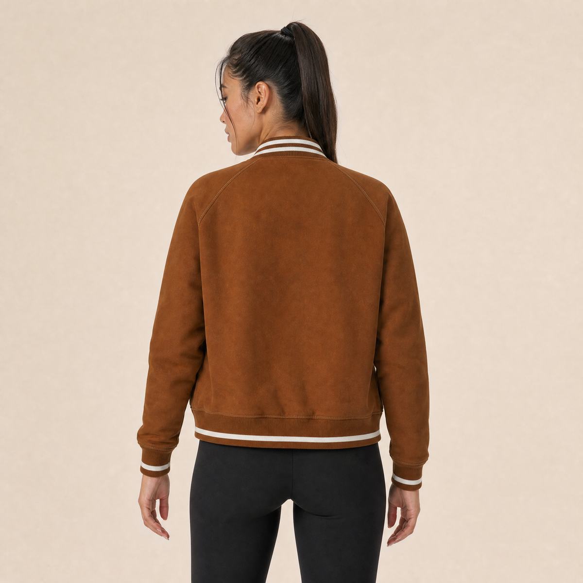 GO Warm Heritage – Veste bomber en daim fabriquée à la main