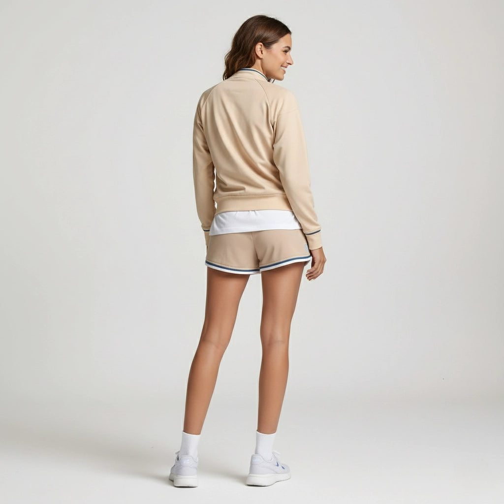 Beige & Blue Active Set – Eleganza sportiva per ogni occasione