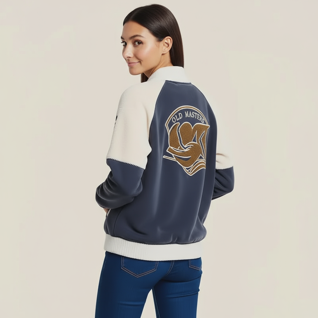 The Velvet Varsity Bomber Jacket: Sporty Elegance and Winter Comfort