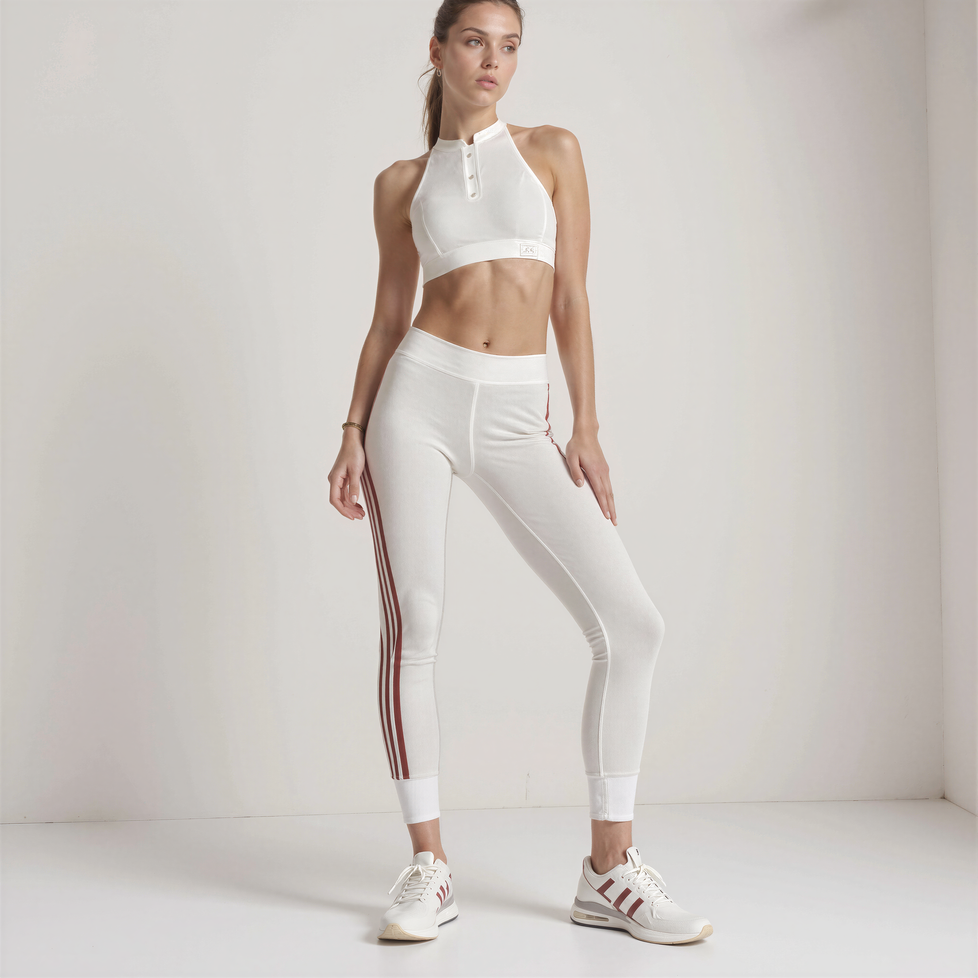 Athlétique et chic : l'ensemble « rayures rétro »