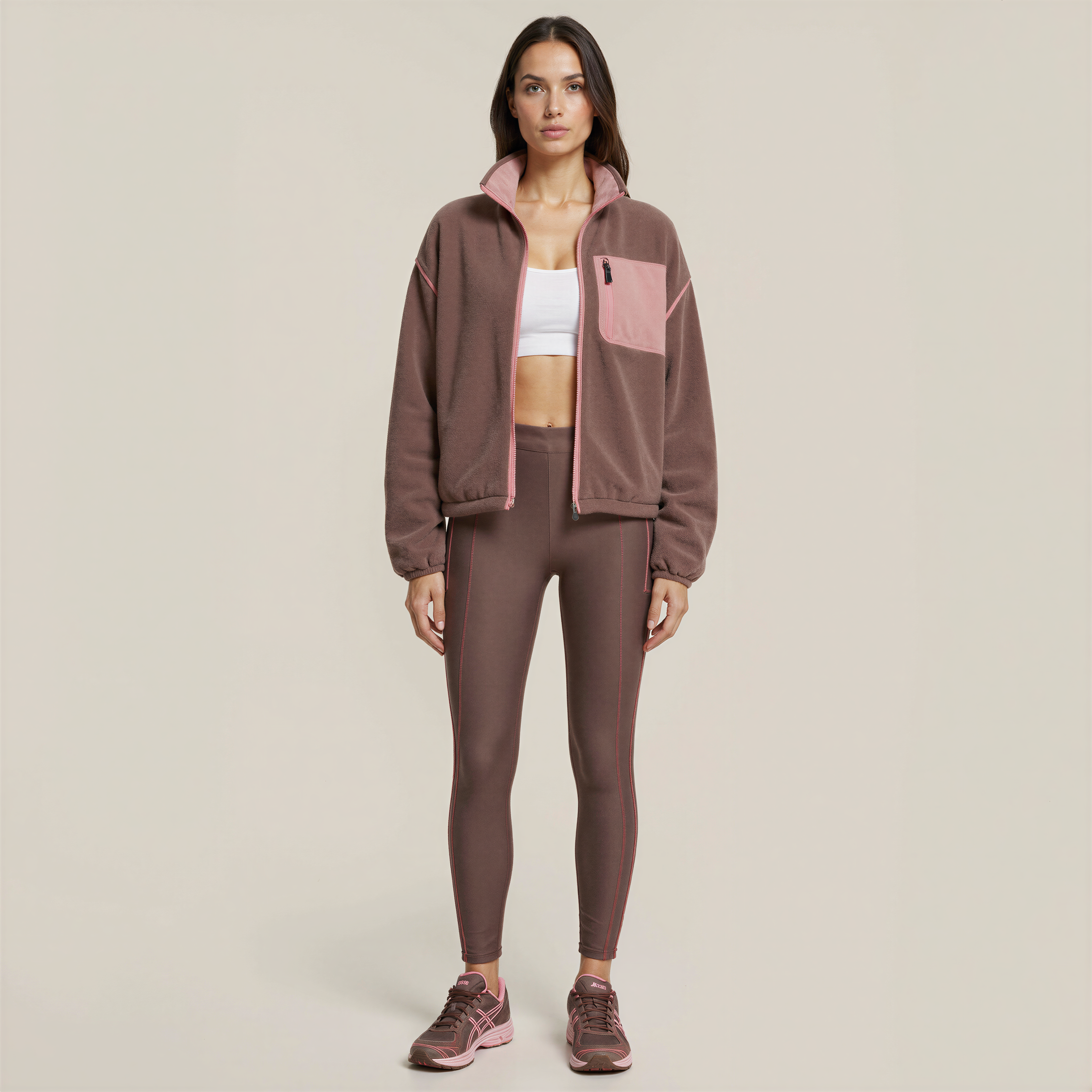 FLEECE FLOW SET – Calore tecnico, stile scolpito