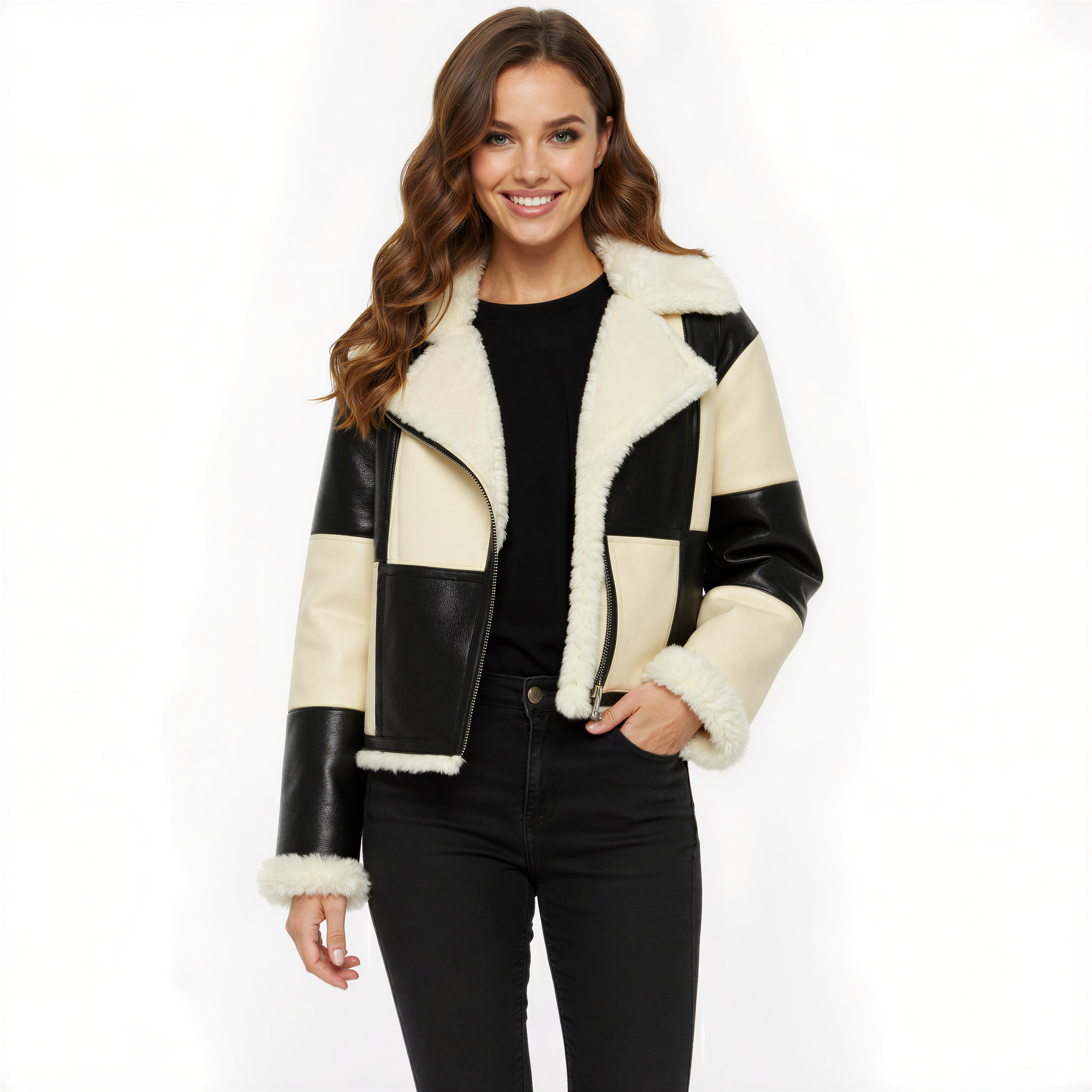 Aviator Couture – Lambskin &amp; Regenerated Cashmere Flight Jacket