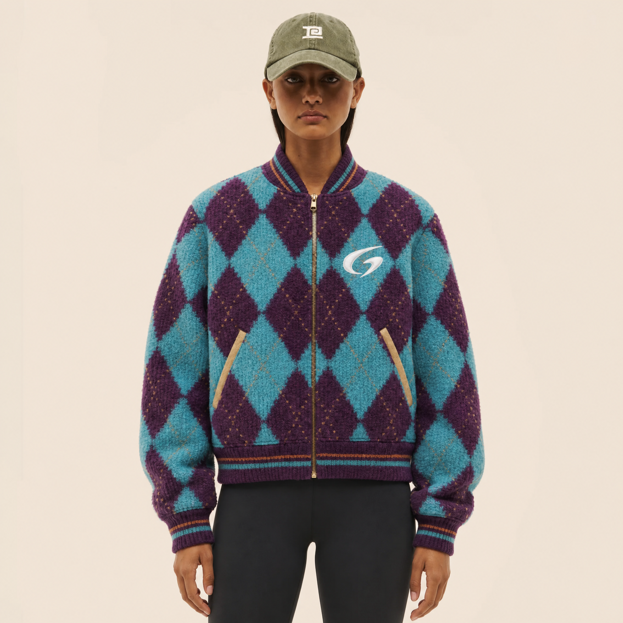 Giacca bomber varsity