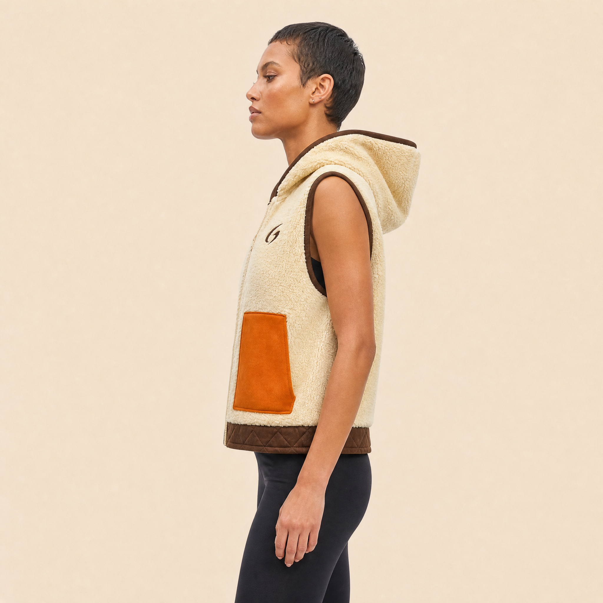 Il Gilet Hoodie Sherpa Premium