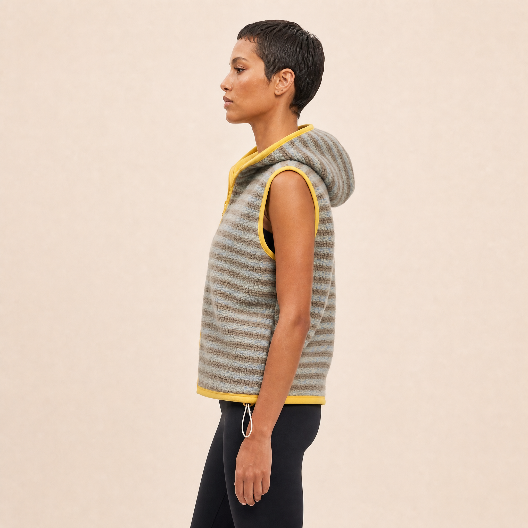 La Gilet Hoodie Rigata