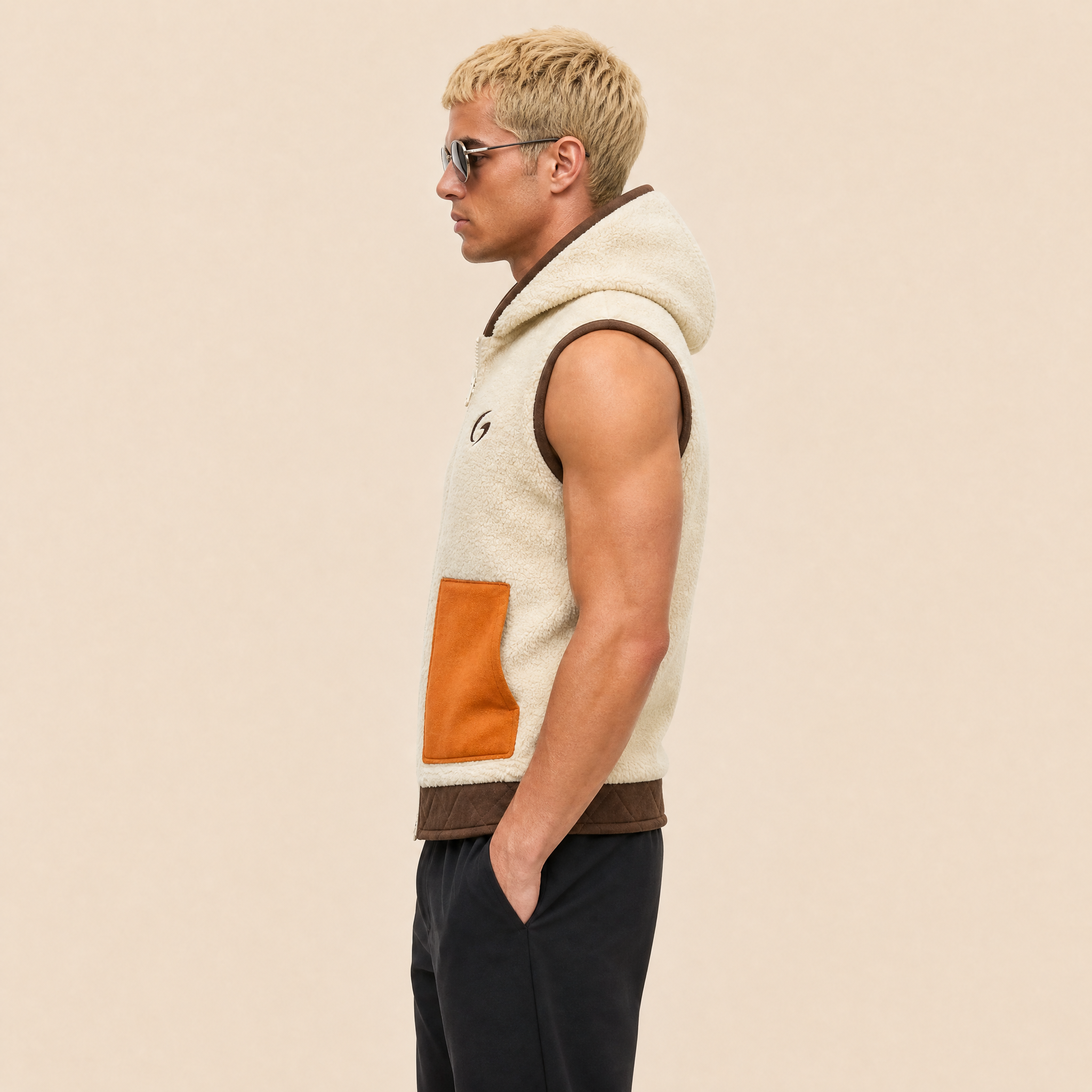Il Gilet Hoodie Sherpa Premium